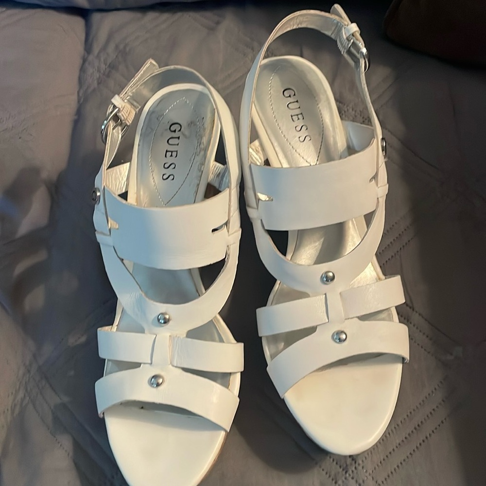Lovely guess wedge sandals size 9.5